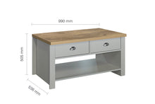 Load image into Gallery viewer, Lancaster 2 Drawer Coffee Table - Property Letting Furniture
