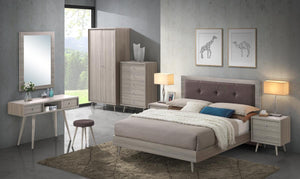 Boston 2 Drawer Bedside - Property Letting Furniture
