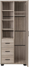 Load image into Gallery viewer, Madrid 1 Door 3 Drawer Open Wardrobe
