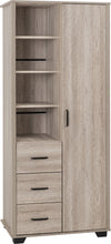 Load image into Gallery viewer, Madrid 1 Door 3 Drawer Open Wardrobe
