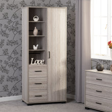 Load image into Gallery viewer, Madrid 1 Door 3 Drawer Open Wardrobe

