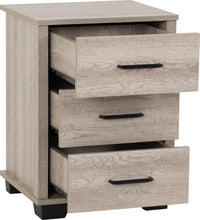 Load image into Gallery viewer, Madrid 3 Drawer Bedside
