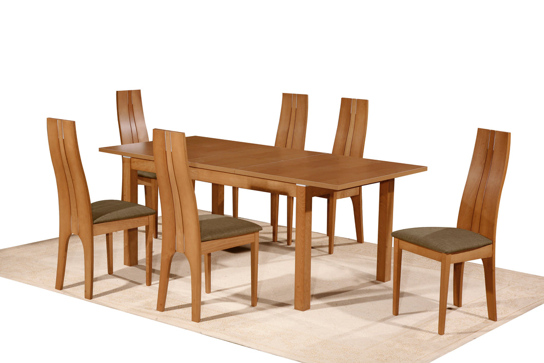 Greece Extending Dining Table & 6 Chairs - Property Letting Furniture