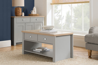 Lancaster 2 Drawer Coffee Table - Property Letting Furniture