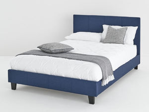 Callie Double Bed - Navy Blue | PLFS London