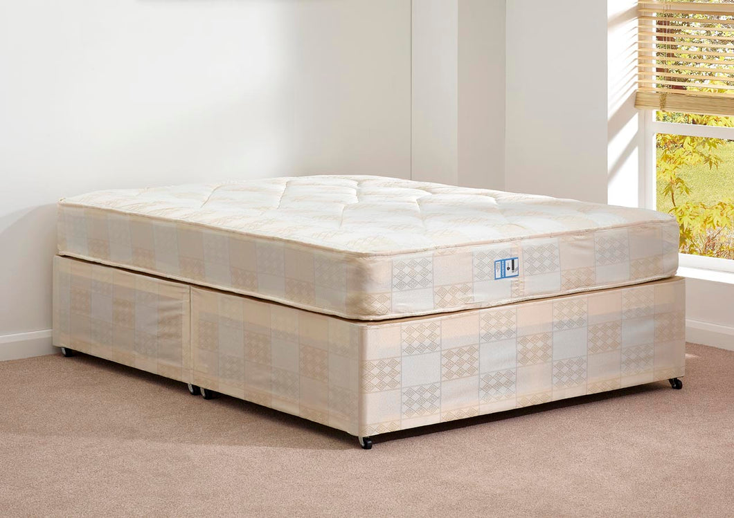 Deep Quilt Double Divan Set (Base & Mattress) - Property Letting Furniture