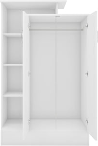 Cairo 2 Door Petite Open Shelf Wardrobe - Property Letting Furniture