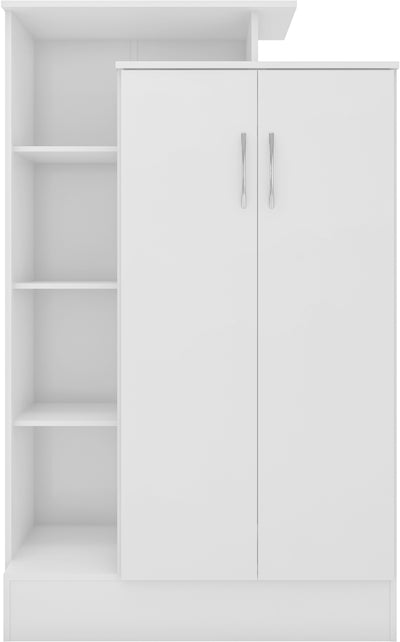 Cairo 2 Door Petite Open Shelf Wardrobe - Property Letting Furniture