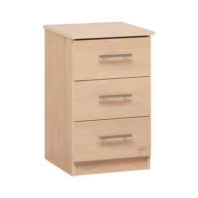 Calgary 3 Drawer Bedside - Property Letting Furniture