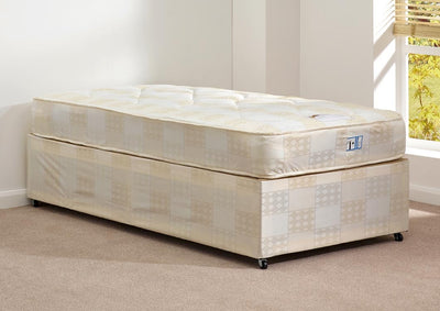 Deep Quilt Single Divan Set (Base & Mattress) - Property Letting Furniture