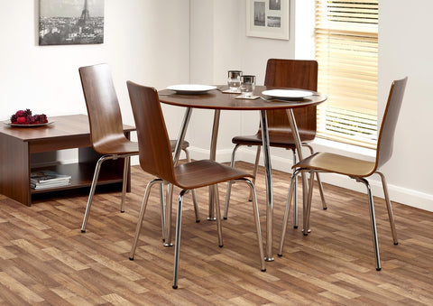 Naples Round Dining Table & 4 Chairs - Property Letting Furniture