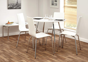 Naples Round Dining Table & 4 Chairs - Property Letting Furniture